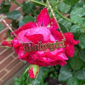 Babygirl gold necklace